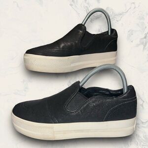 Ash Black Jungle Slip On Comfort Platform Fashion Sneakers Womens Size 8